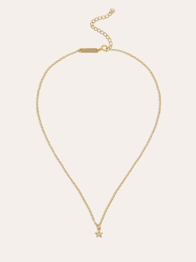 Collier Polaris Star Argent Plaqué Or