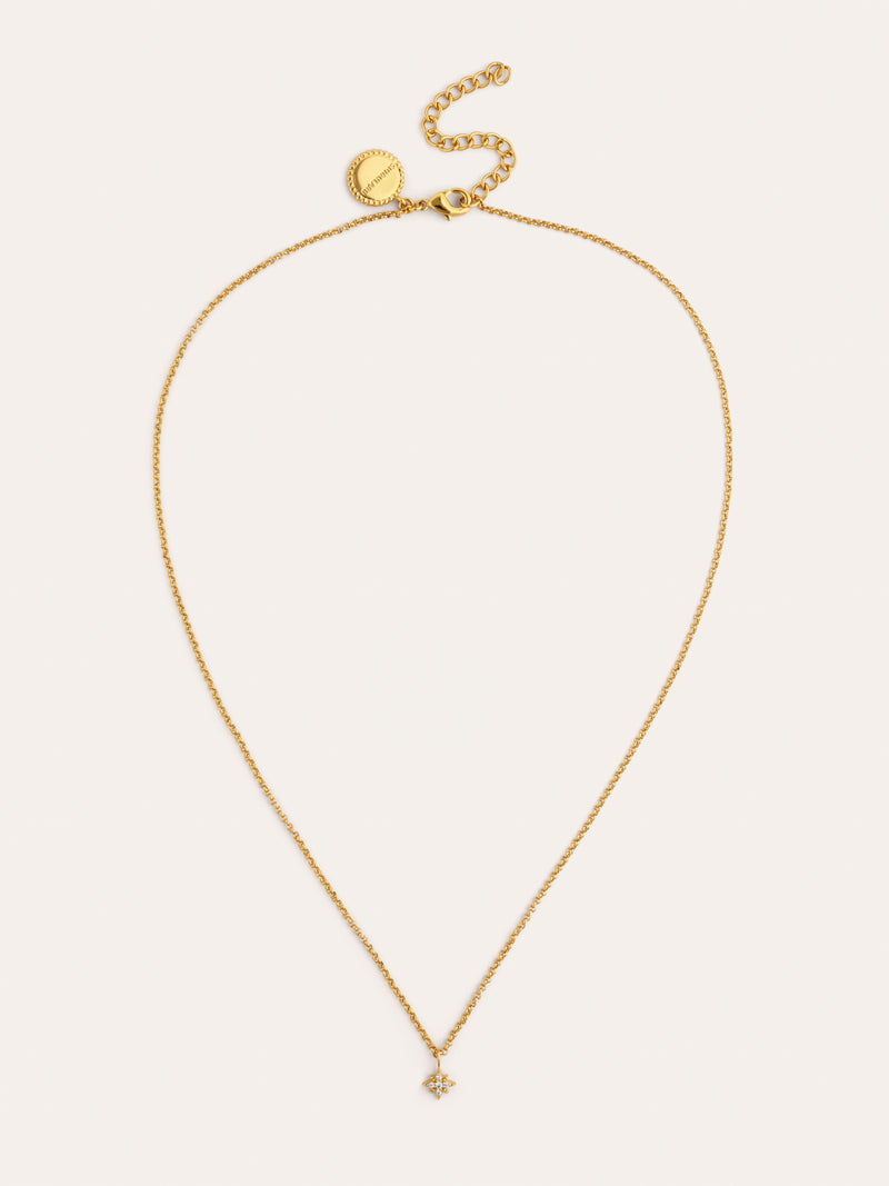 Collier Étoile Polaire Plaqué Or