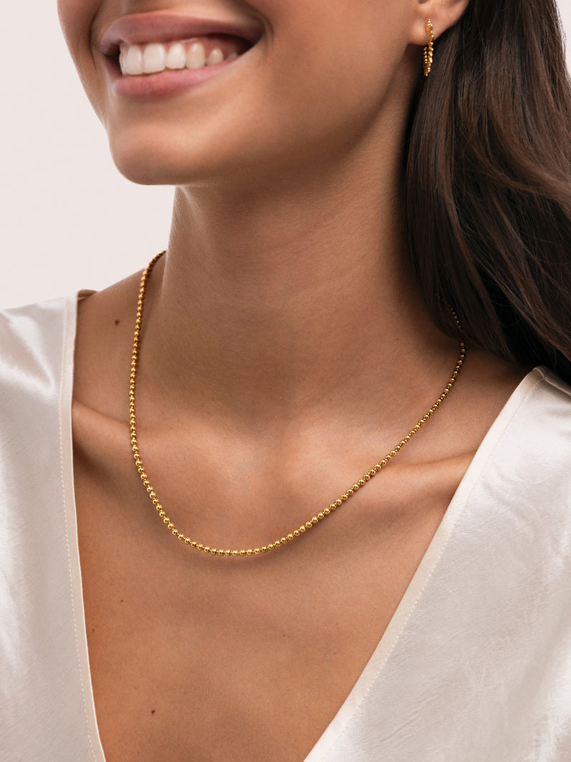 Rosario Ketting Staal Verguld