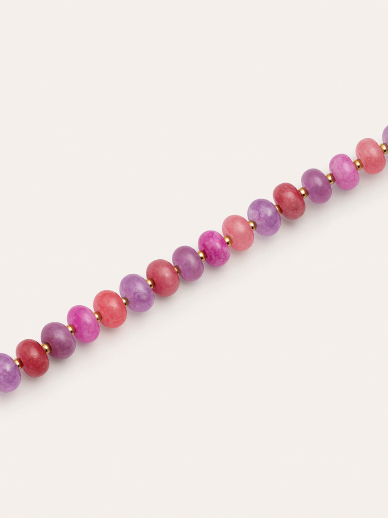 Colar Rosé Stones Aço Banho de Ouro