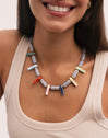 Collar Santorini Acero Baño Oro
