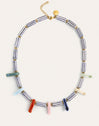Collar Santorini Acero Baño Oro