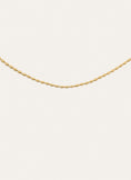 Collier Serpentine Acier Plaqué Or