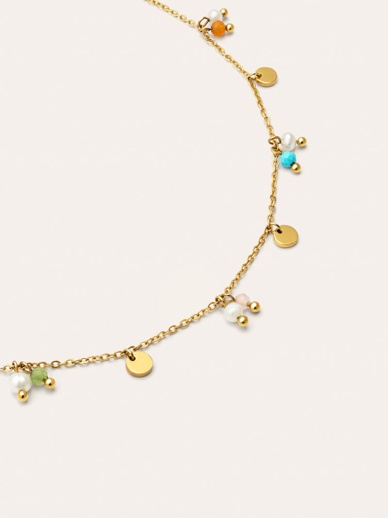 Collar Shamira Acero Baño Oro
