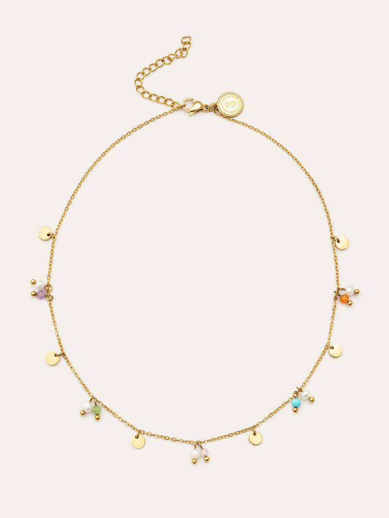 Collar Shamira Acero Baño Oro