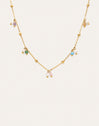 Collar Shamira Dots Acero Baño Oro