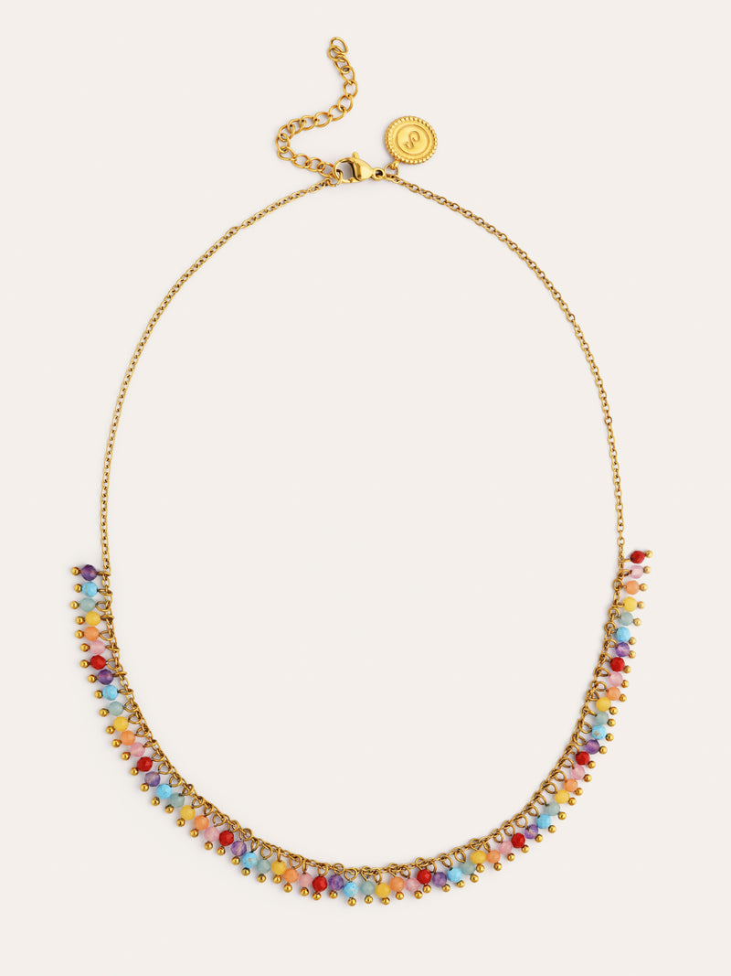 Collier Shamira Full Stones Acier Plaqué Or
