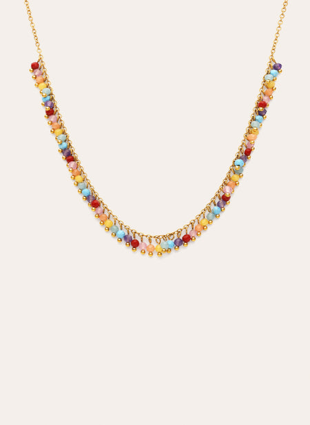 Collier Shamira Full Stones Acier Plaqué Or