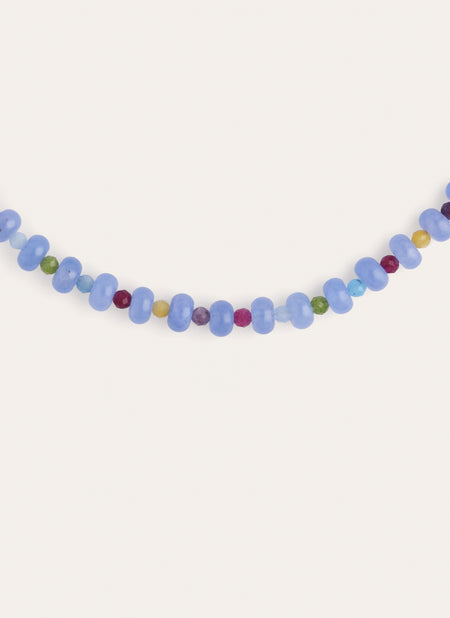 Collier Skycolor Stones Acier Plaqué Or
