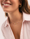 Halskette Sophie Colors Stahl vergoldet - puesto en modelo