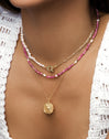 Solstice Sun Necklace 18kt Gold Plated