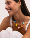 Collar Starfish Chic Color Acero Baño Oro