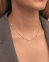 Collar Starlight Acero Baño Oro