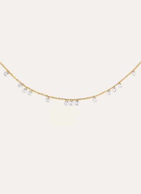 Collar Starlight Acero Baño Oro