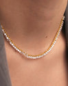 Collar Starlight Sky Acero Baño Oro