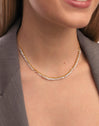 Collar Starlight Sky Acero Baño Oro