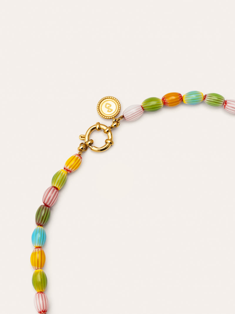 Collar Tarifa Acero Baño Oro