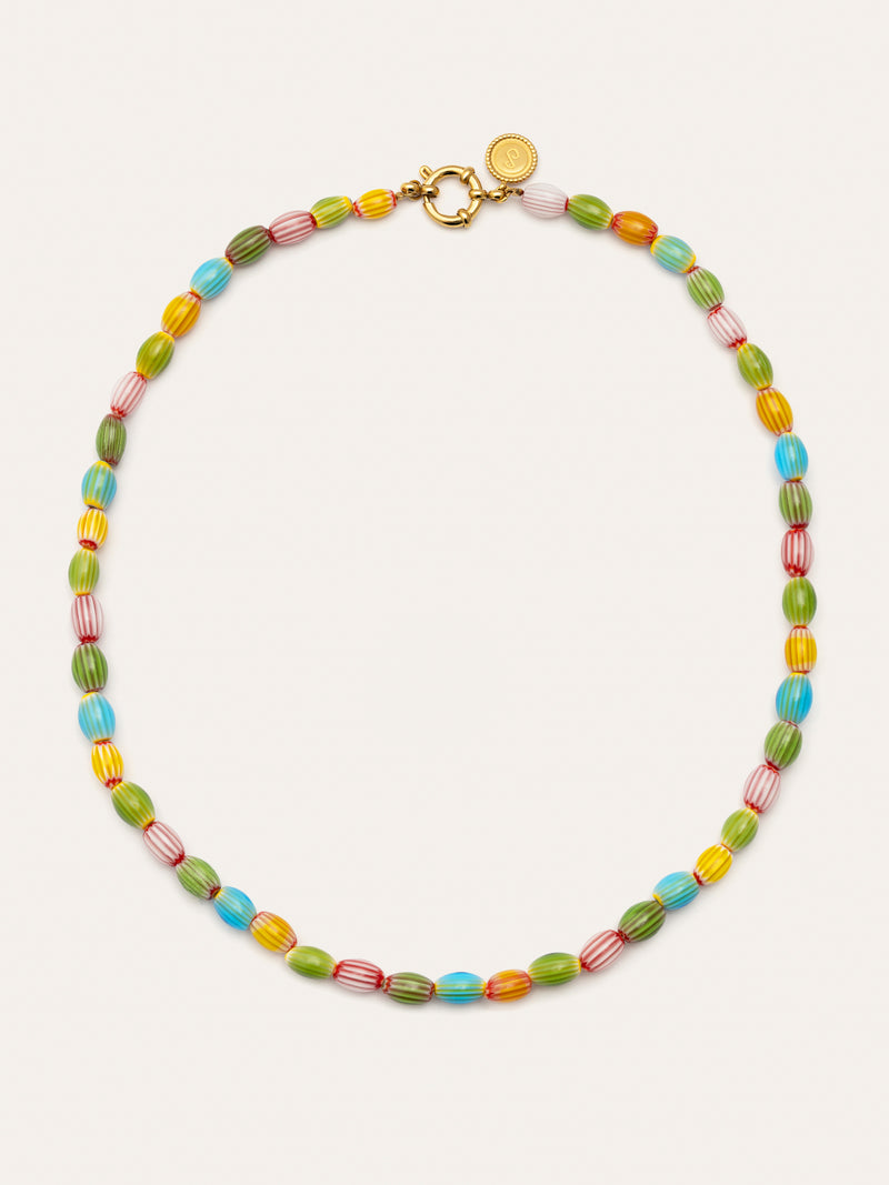 Collar Tarifa Acero Baño Oro
