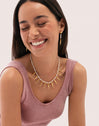 Collar Costa Acero Baño Oro