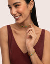 Choker Tape Stones Acero Baño Oro