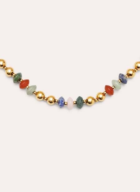 Winter Bomb Halskette Stahl, vergoldet