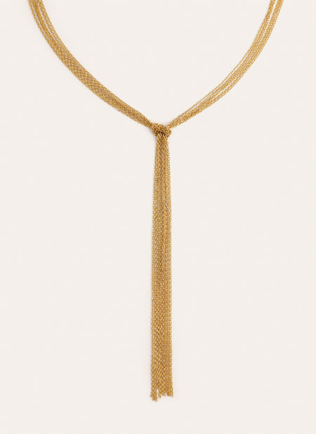 Y Chains Stainless Steel Gold Necklace