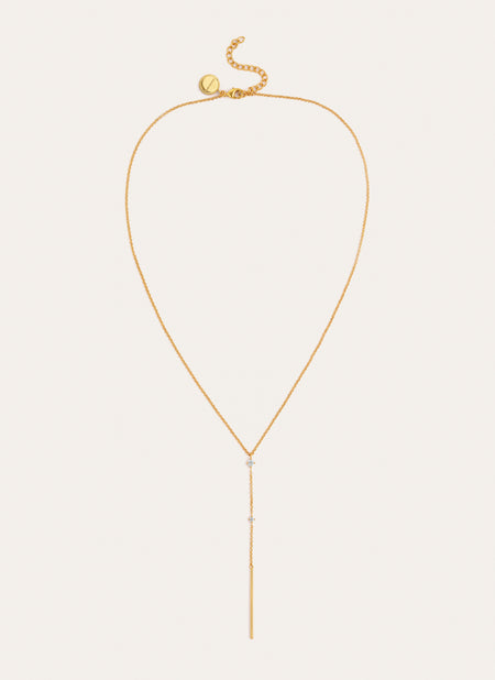 Collar Y Sparks Stick Baño Oro