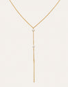 Colar Y Sparks Stick Banho Ouro - vista 4