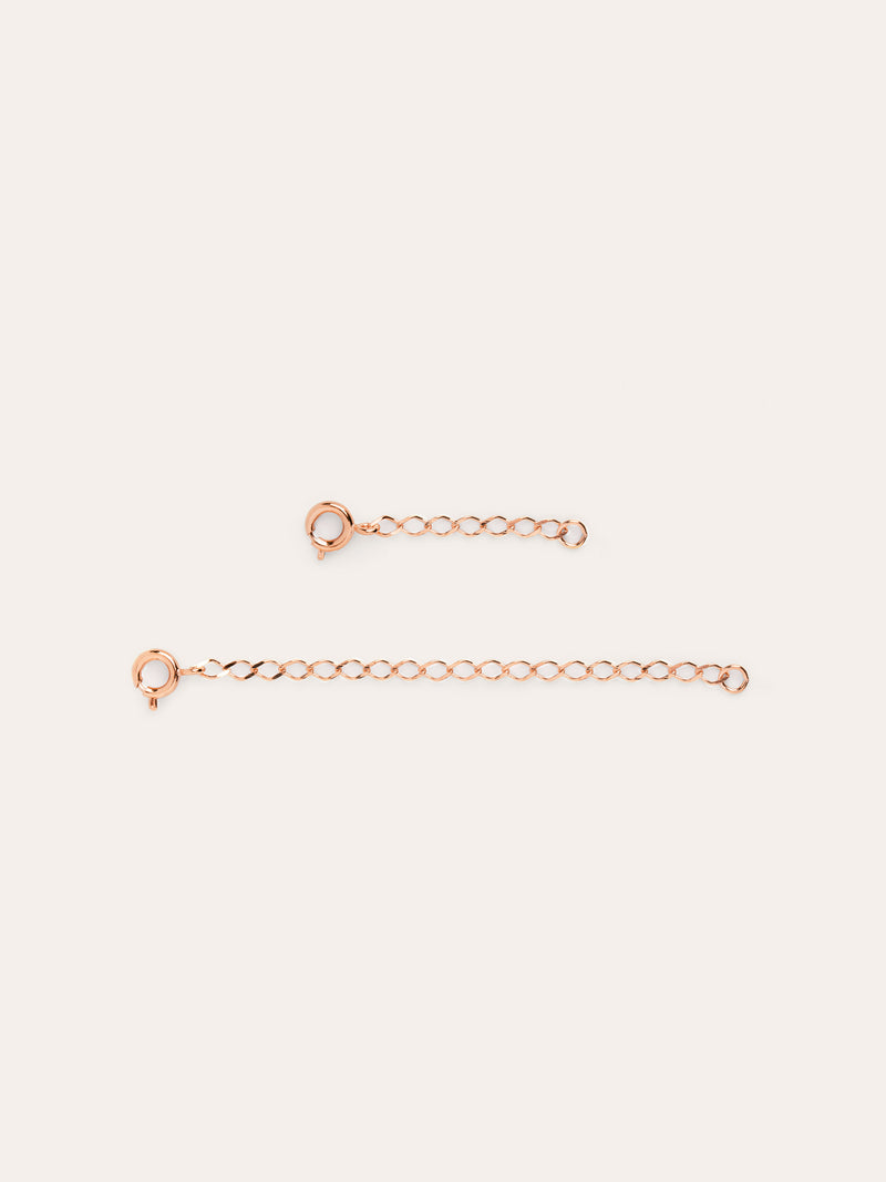 Steel Extenders with Rose Gold Plating