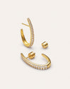 Imagen detalle de Boucles d'oreilles créoles Aby Sparks plaquées or