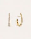 Boucles d'oreilles créoles Aby Sparks plaquées or