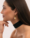 Pendientes Aro Carmen True Mar Acero Baño Oro