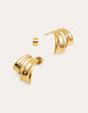 Aire Stainless Steel Gold Earrings