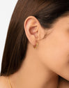 Boucles D’oreilles Créoles L Colors Plaqué Or