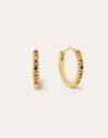 Boucles D’oreilles Créoles L Colors Plaqué Or