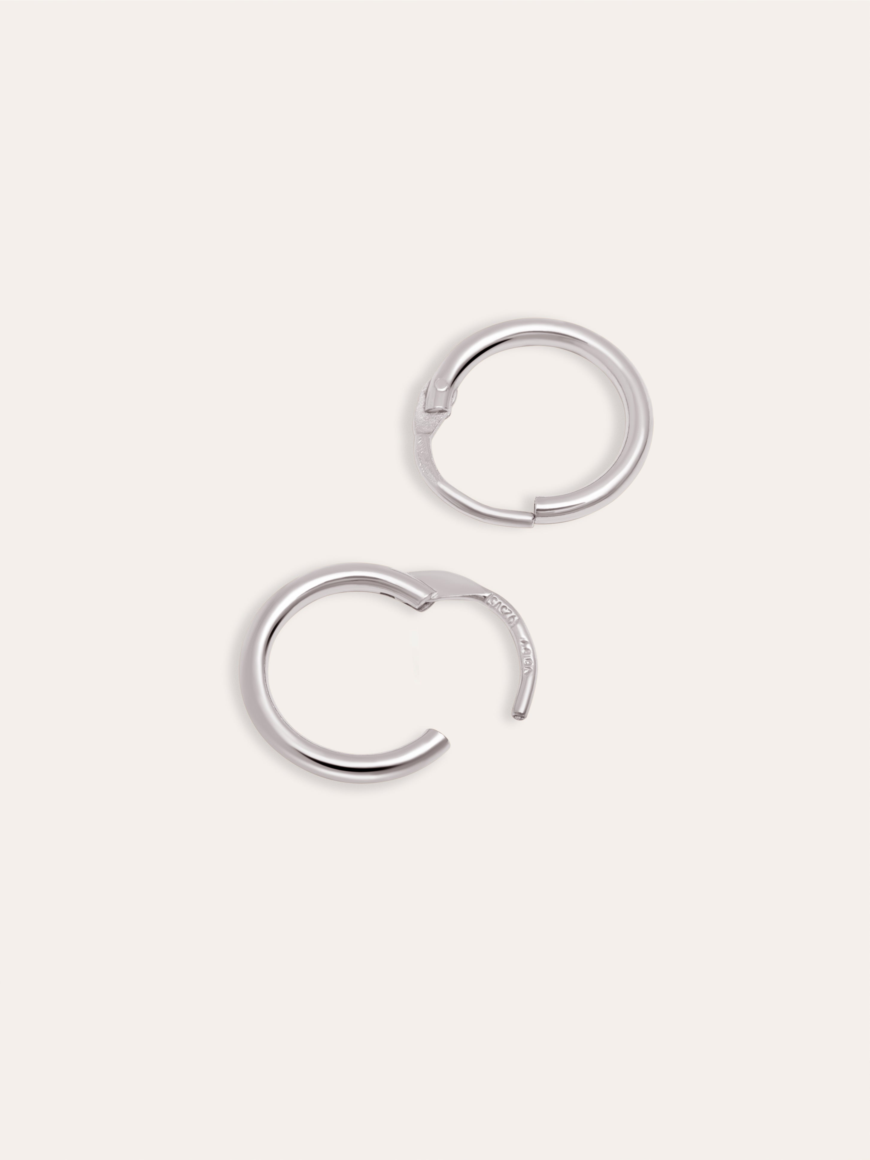 Ana XS Silver Hoop Earrings