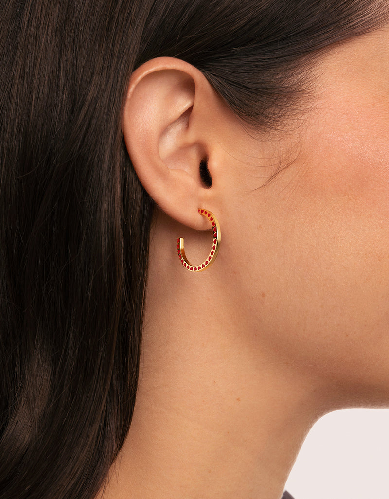Amour Hoops Gold 