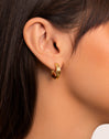 Pendientes Aro Organic Arena Baño Oro