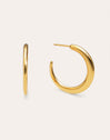 Boucles d'oreilles Créoles Cenit Acier Plaqué Or