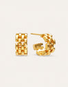 Mini Sierpe Gold Plated Hoop Earrings