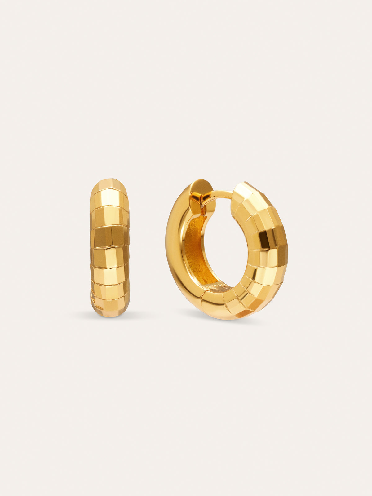 Hoop Earrings Serpenta Gold Plated