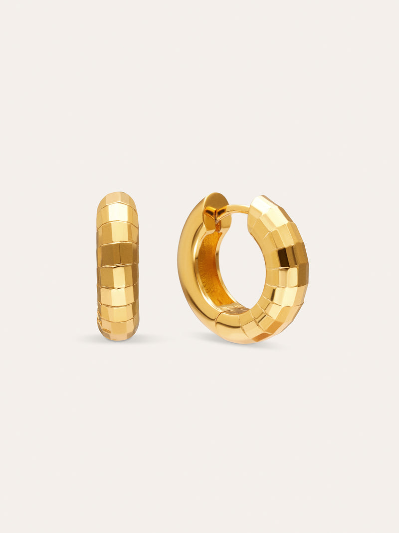 Hoop Earrings Serpenta Gold Plated