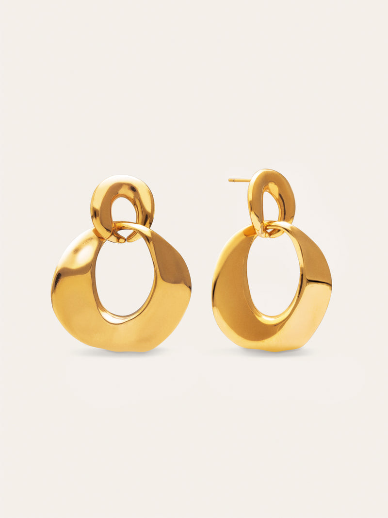 Azores Sister Earrings Stainless Steel 18kt Gold Plated