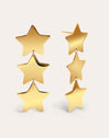 Pendientes Big Stars Acero Baño Oro