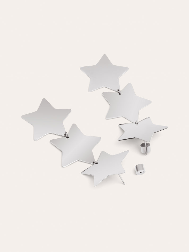 Brincos Big Stars Aço