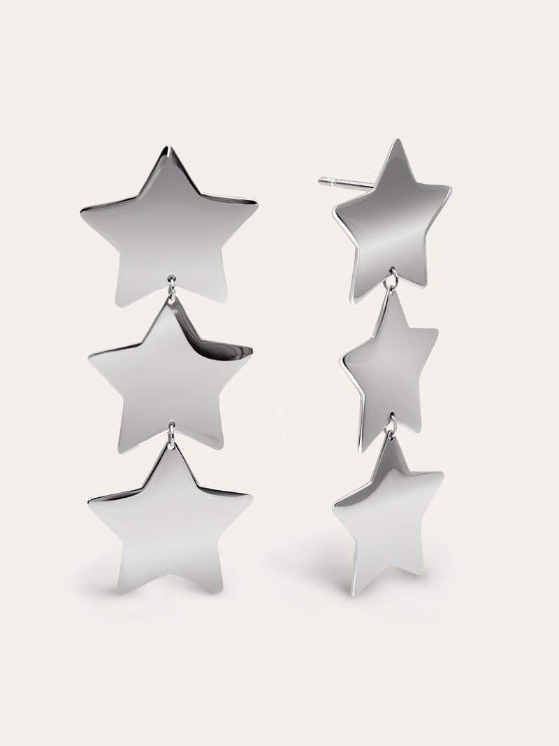 Brincos Big Stars Aço