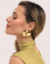 Pendientes Botanic Acero Baño Oro