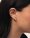 Pendientes Aro Carmen S Acero Baño Oro