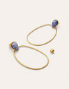 Pendientes Catalina Oval Acero Baño Oro