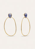 Pendientes Catalina Oval Acero Baño Oro